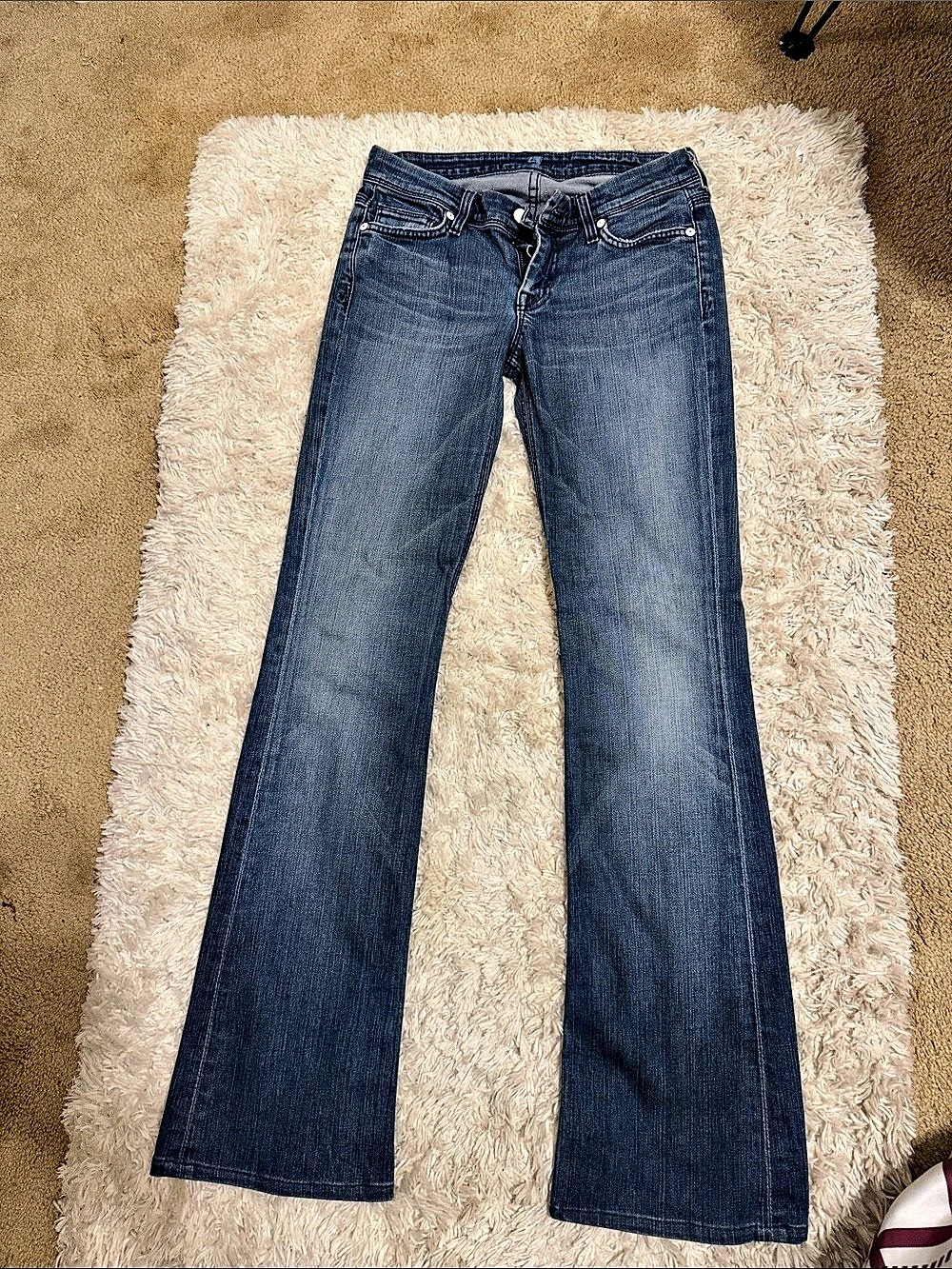 7 for all man kind Bootcut Jeans Blue Waist 26 womenās